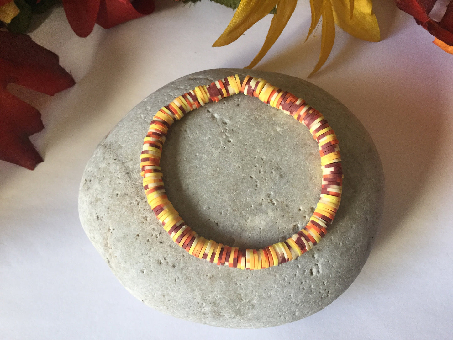 Clay, Yellow Multi Colors,  Healing Bracelet.