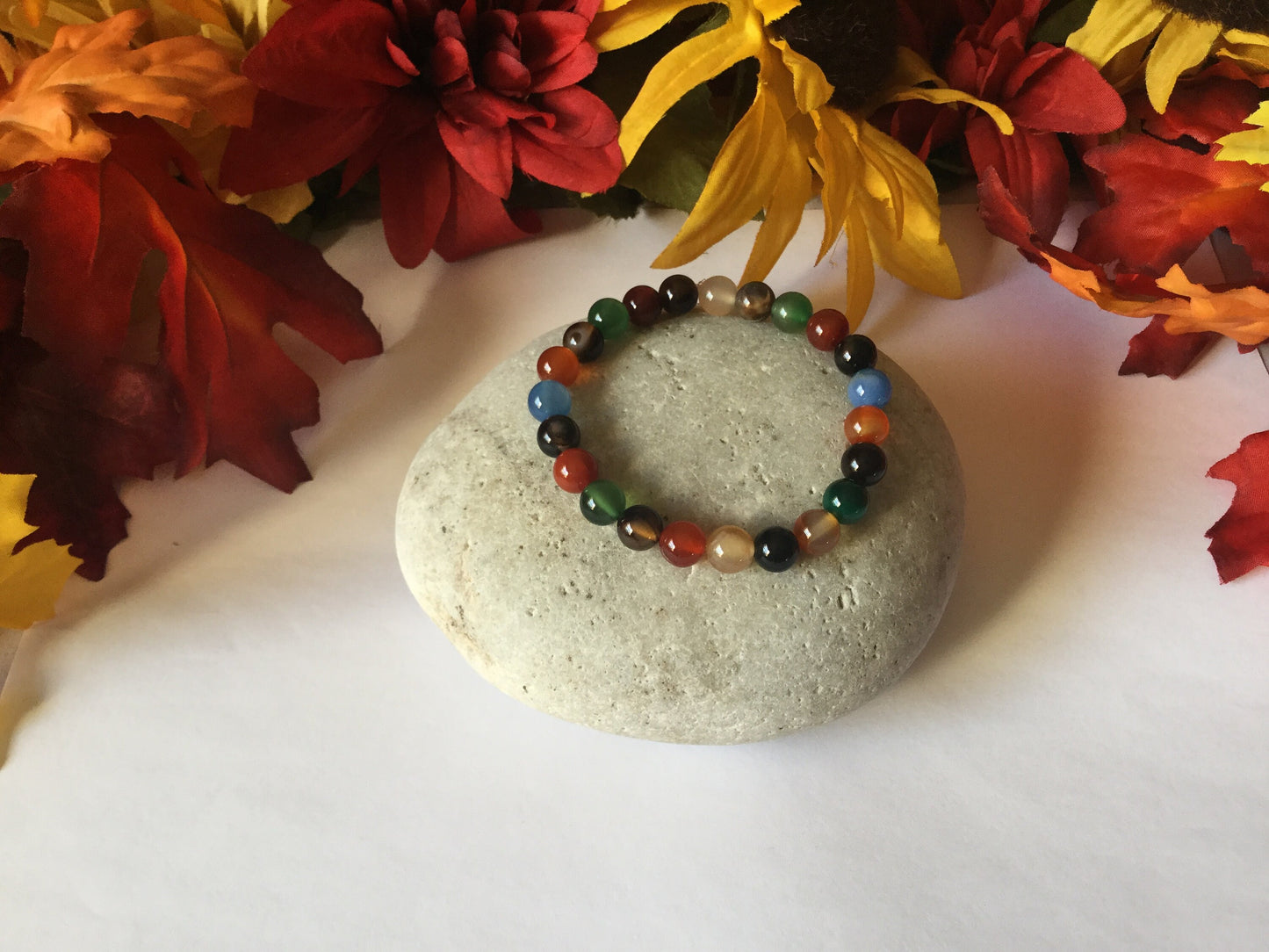 Agate Stone “Multi Color” , Healing Bracelet.