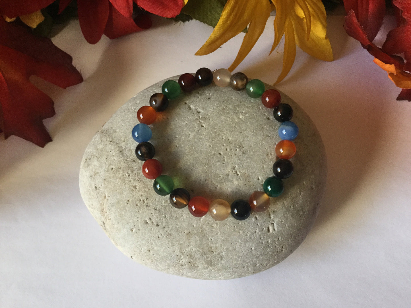 Agate Stone “Multi Color” , Healing Bracelet.