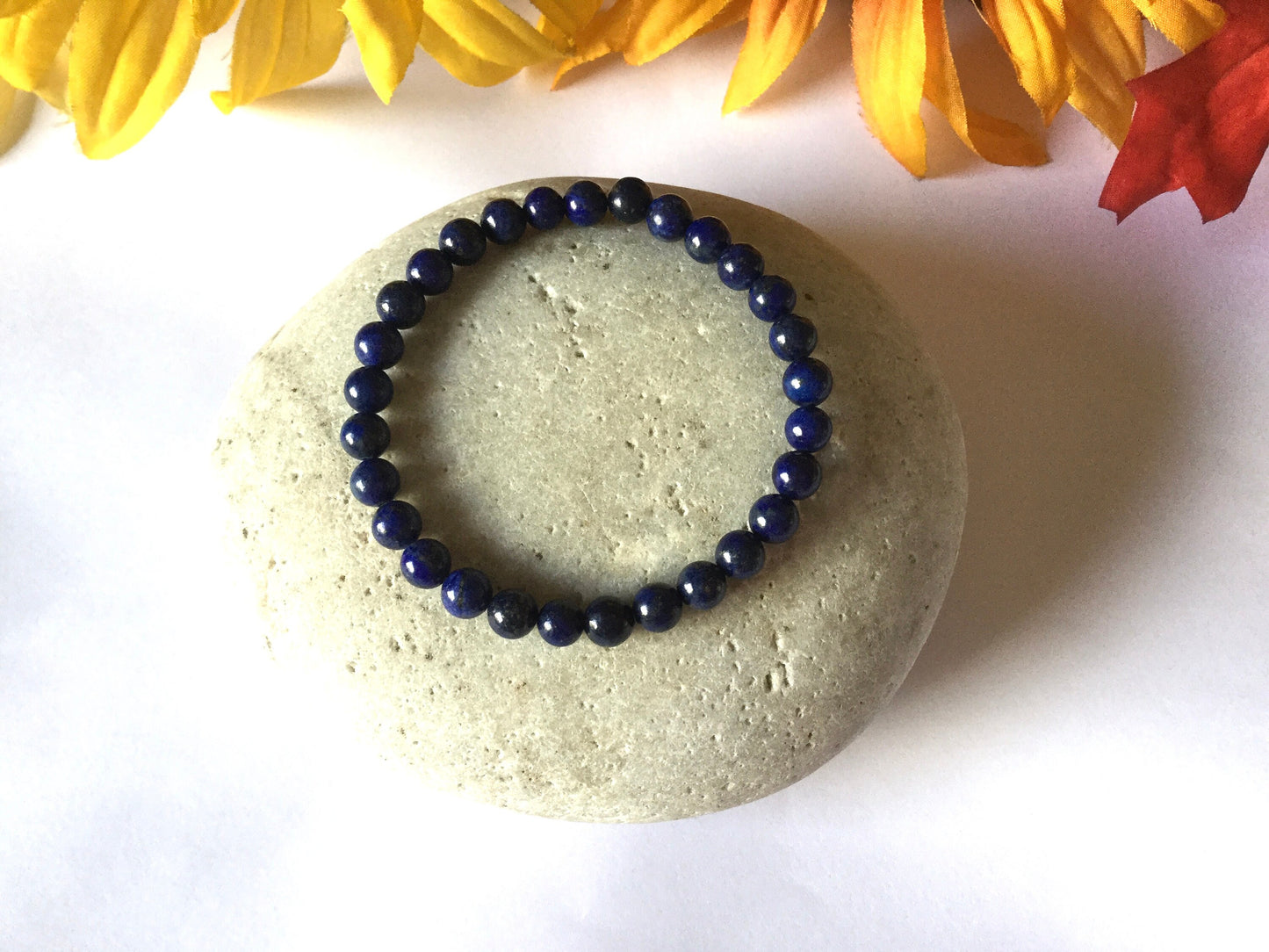 Lapis Lazuli Stones “ Deep Blue’, Healing Bracelet..