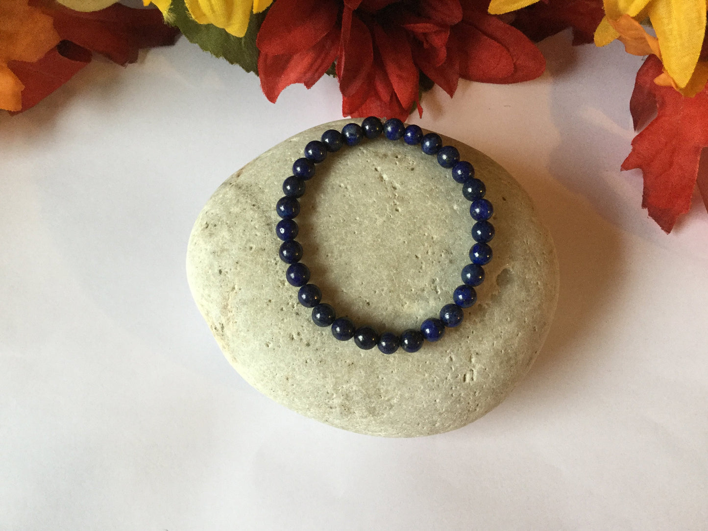 Lapis Lazuli Stones “ Deep Blue’, Healing Bracelet..