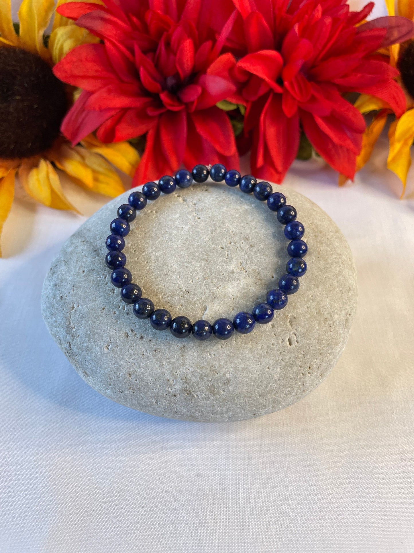 Lapis Lazuli Stones “ Deep Blue’, Healing Bracelet..