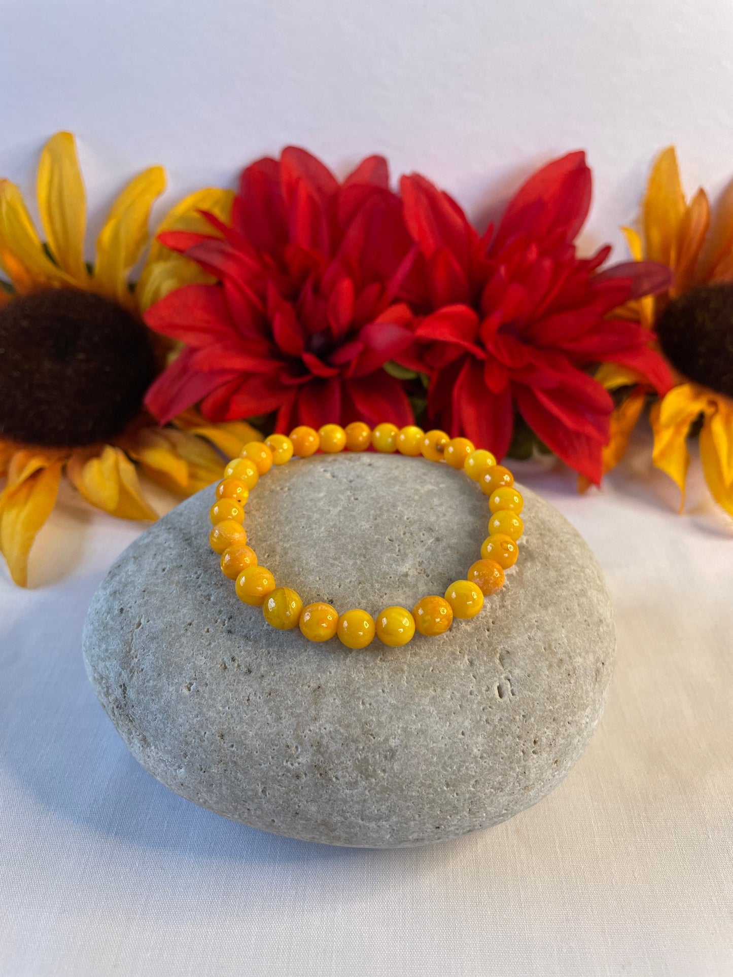 Shell, River Shell, “Yellow” Healing Bracelet.