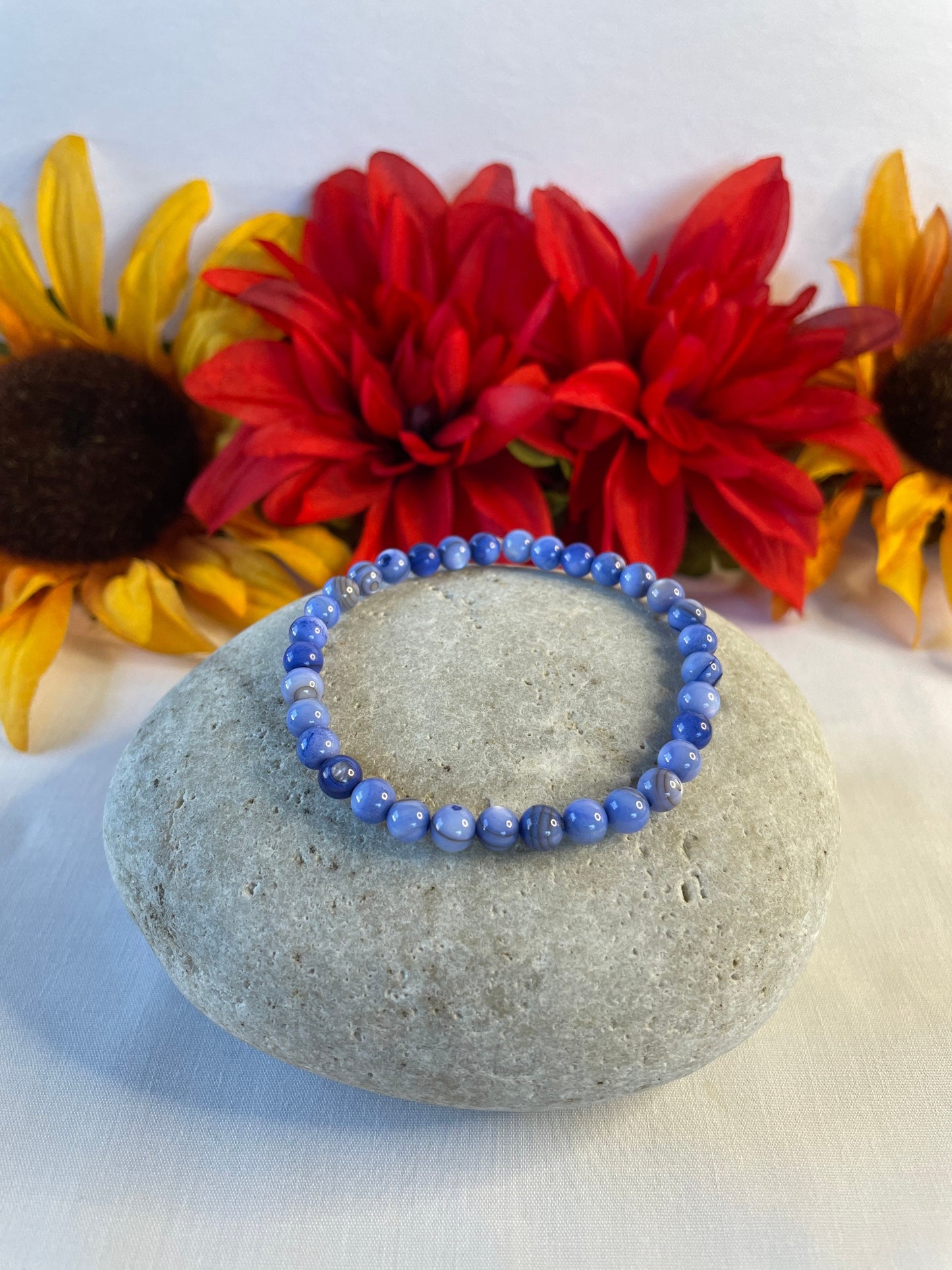 Shell, Light Blue Shell, Healing Bracelet.