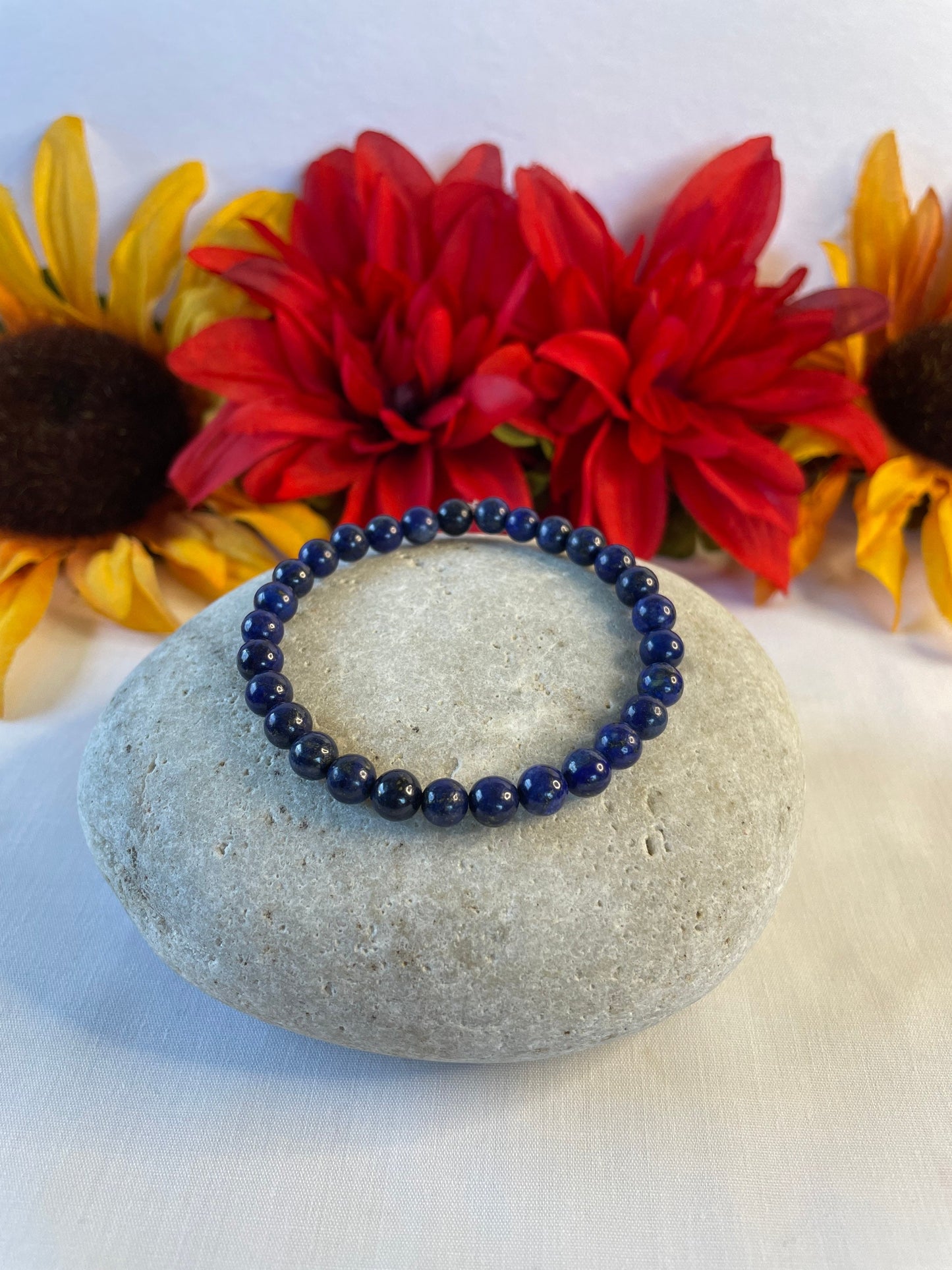 Lapis Lazuli Stones “ Deep Blue’, Healing Bracelet..