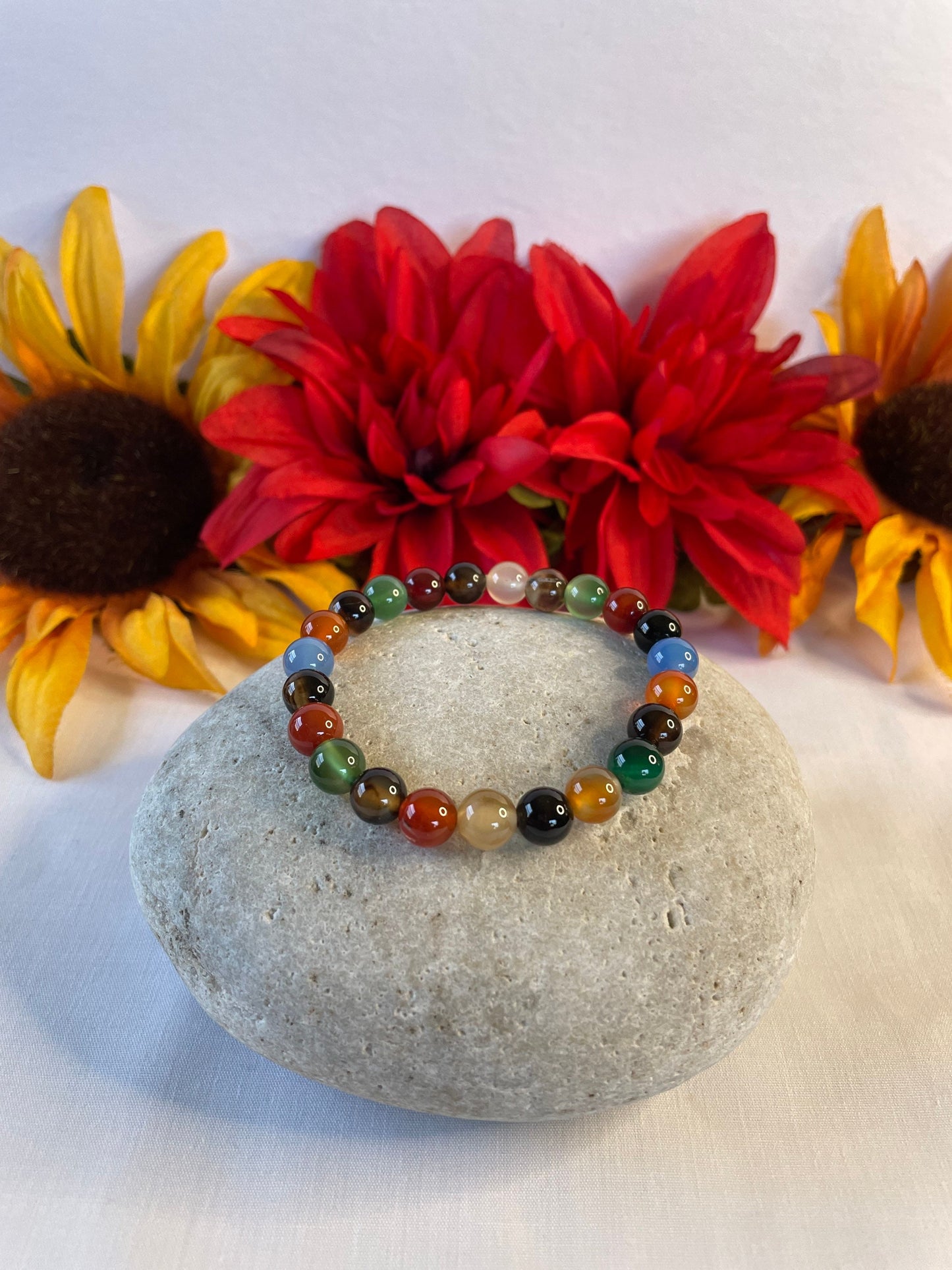 Agate Stone “Multi Color” , Healing Bracelet.